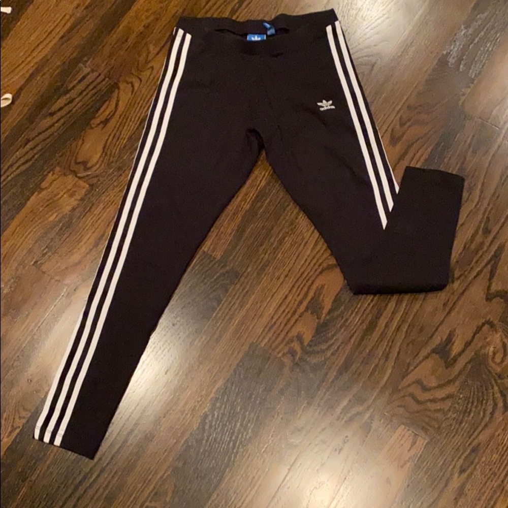 Adidas stripped leggings.